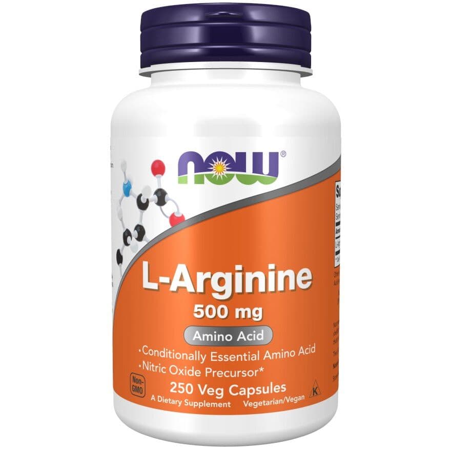 L-Arginine, 500mg - 250 capsules