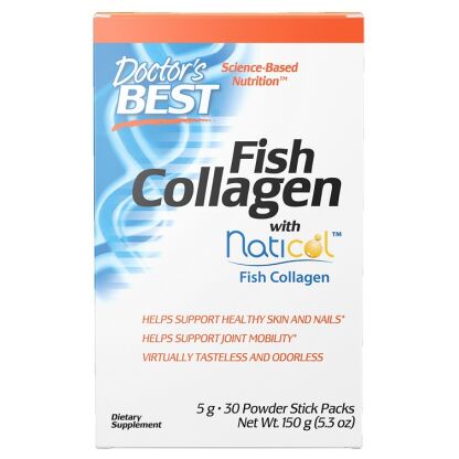Doctor's Best - Fish Collagen with Naticol Fish Collagen - 30 stick packs