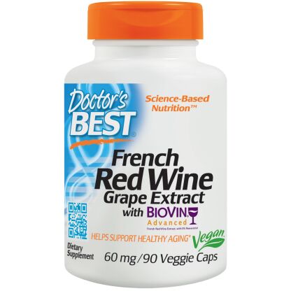 Doctor's Best - French Red Wine Grape Extract with Biovin