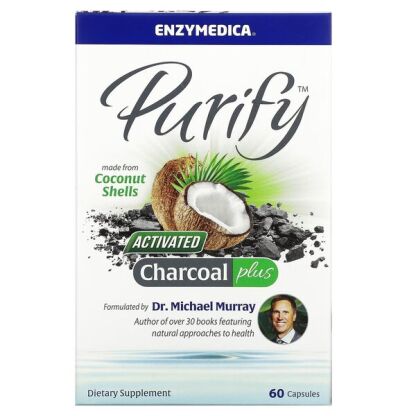Enzymedica - Purify Activated Charcoal Plus - 60 caps