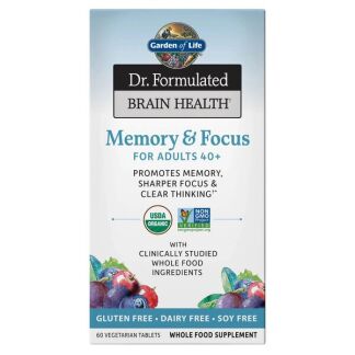 Garden of Life - Dr. Formulated Memory & Focus for Adults 40+ - 60 vegetarian tabs