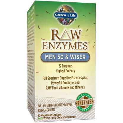 Garden of Life - Raw Enzymes Men 50 & Wise - 90 vcaps