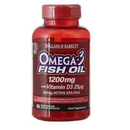 Holland & Barrett - Omega 3 1200mg with Vitamin D3 - 90 softgels