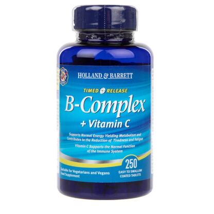 Holland & Barrett - Vitamin B Complex plus Vitamin C Timed Release - 250 tablets