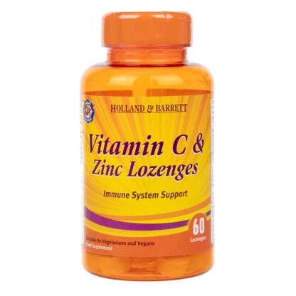 Holland & Barrett - Vitamin C and Zinc - 60 lozenges