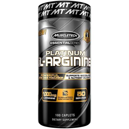 MuscleTech - Platinum 100% L-Arginine - 100 caplets