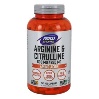NOW Foods - Arginine & Citrulline - 240 vcaps