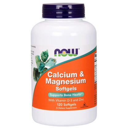 NOW Foods - Calcium & Magnesium with Vit D and Zinc - 120 softgels