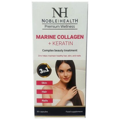 Noble Health - Marine Collagen + Keratin - 60 caps