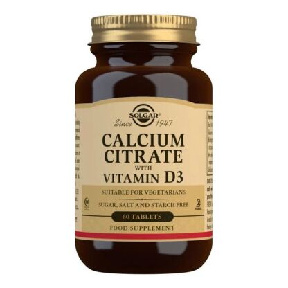 Solgar - Calcium Citrate with Vitamin D3 - 60 tabs