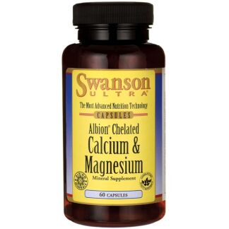 Swanson - Albion Chelated Calcium & Magnesium - 60 caps