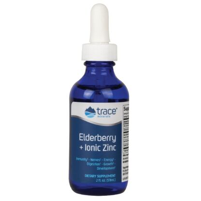 Trace Minerals - Elderberry + Ionic Zinc - 59 ml.