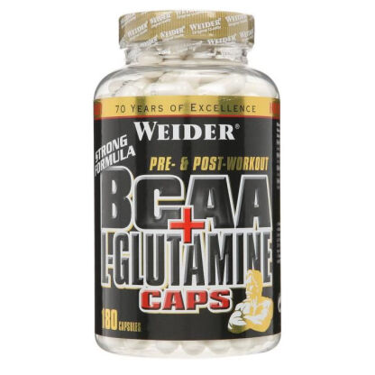Weider - BCAA + L-Glutamine Caps - 180 caps