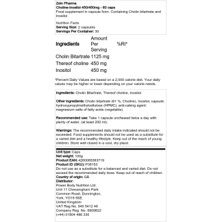 Zein Pharma - Choline-Inositol 450/450mg