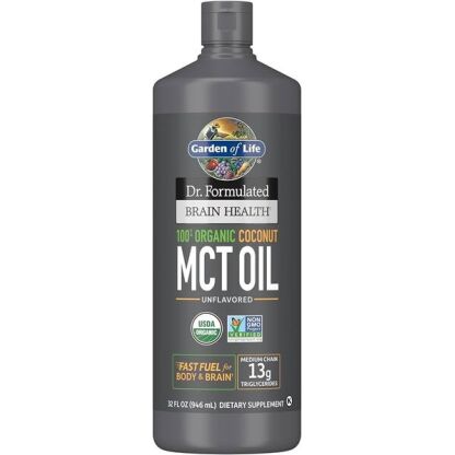 Dr. Formulated Organic Brain Health MCT Oil - 946 ml.
